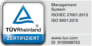 Zertifizierung ISO/IEC 27001:2013 und ISO 9001:2015 der TransFair GmbH vom TÜV Rheinland anzeigen